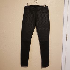 RtA Road to Awe Moto Ribbed‎ Pull-on Skinny Jeans Size XS